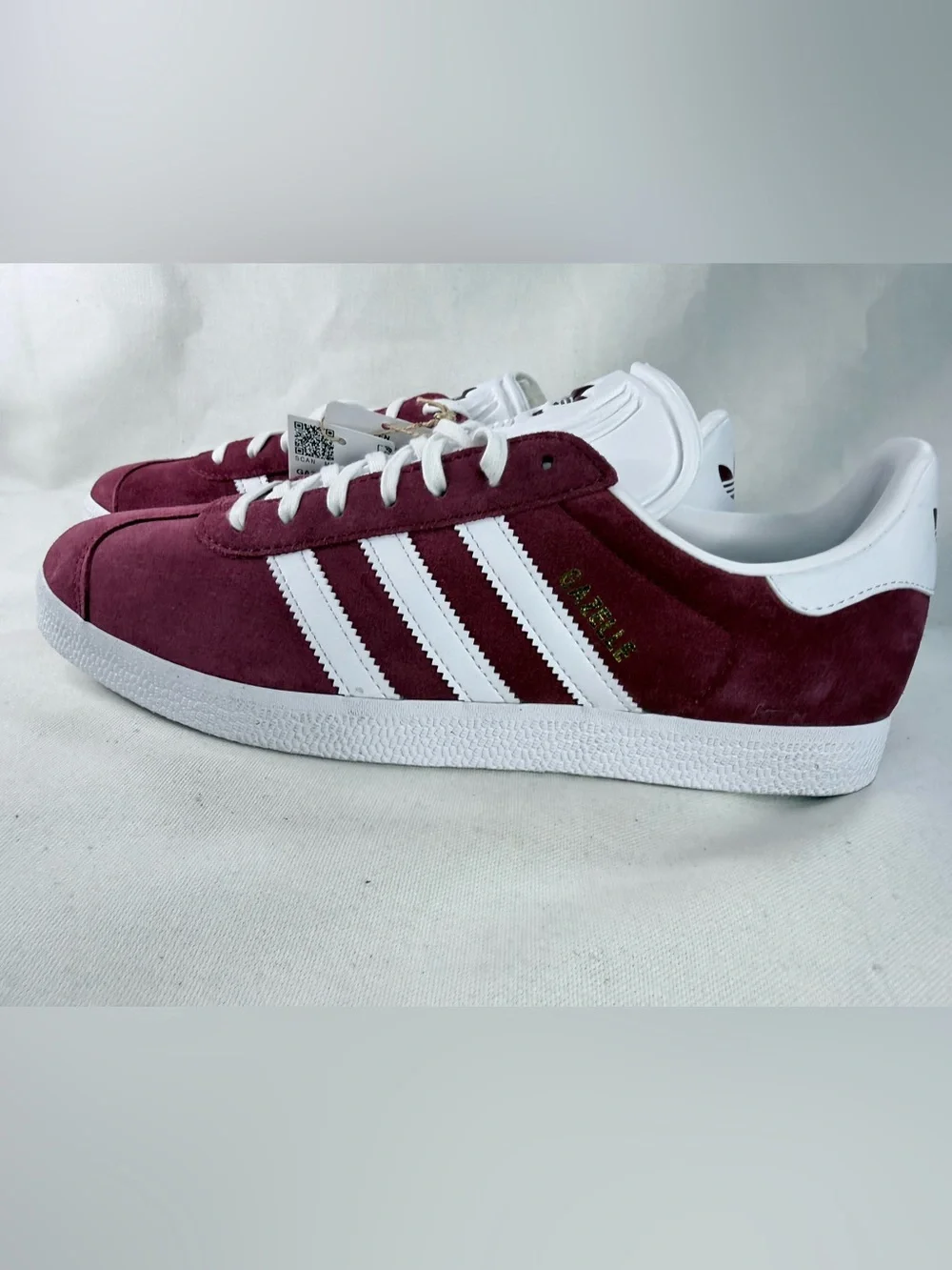 adidas Men’s Suede Sneakers - Maroon and White